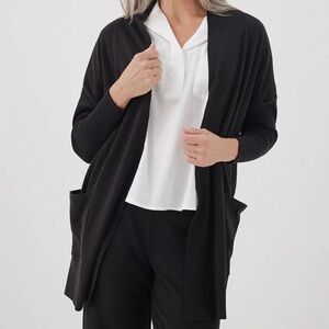 Pact Airplane Cardigan Color Black Size XS/S